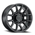 Aluminum Wheels 18x9 Gauge 950B Satin Black Multi Spoke -12 Offset 8 on 180 Bolt Pattern 124.2 Bore Raceline