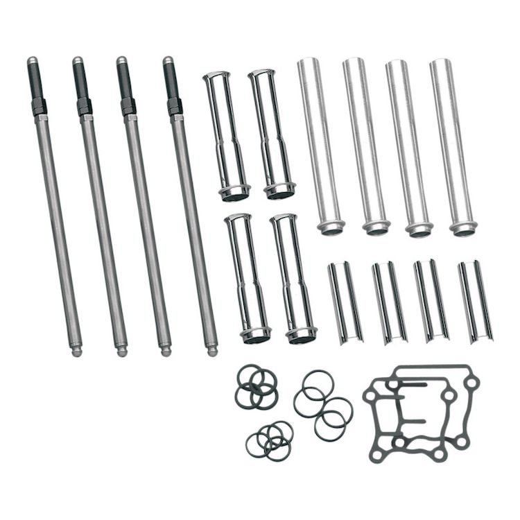 S&S Cycle 99-17 BT 4-3/8in Stype Tappet Cover Set - Gloss Black