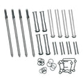 S&S Cycle 99-17 BT 4-3/8in Stype Tappet Cover Set - Gloss Black