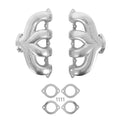Lt Swap Exhaust Manifolds Center Dump Silver Ceramic Multi-Fit GM Gen V Lt Engines 2.50-In. Outlet Block Hugger Style With Center Dump Outlet Hooker BlackHeart