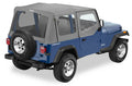 Sailcloth Replace-a-Top Black Sailcloth Jeep 88-95 Wrangler; Includes upper door skins; Clear side and rear windows