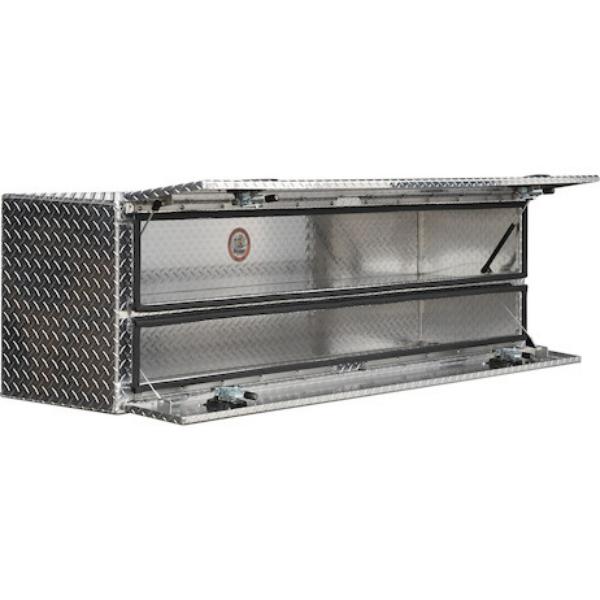 21X18X90 INCH DIAMOND TREAD ALUMINUM HEAVYDUTY FLATBED CONTRACTOR WITH LOWER DOOR