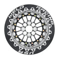 Weld Tuner Import Drag 13x11 / 4x100mm BP / 4.5in. BS Black Center Black Double Beadlock M/T Wheel