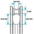 BLOCK 155MM HALYARD OR