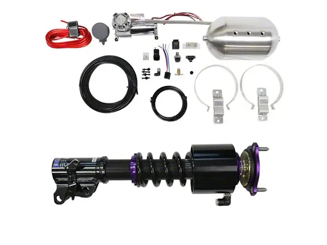 RS Coilovers w Front Air Cups Silver Control System #D-AC-18-VACF-12 D2-ACK01