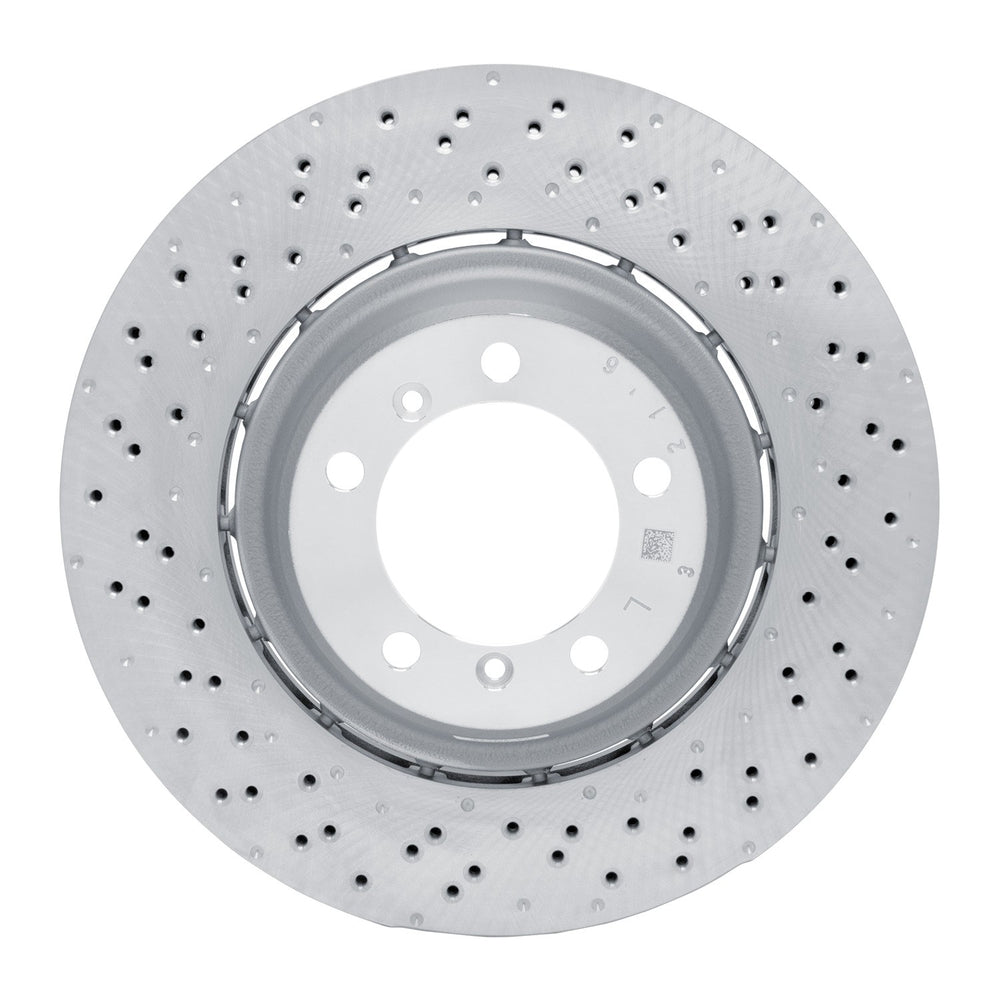 DFC 16-23 Porsche 718 Cayman Left Rear Drilled Hi-Carbon Alloy Geomet Coated Rotor