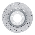 DFC 16-23 Porsche 718 Cayman Left Rear Drilled Hi-Carbon Alloy Geomet Coated Rotor