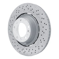 DFC 16-23 Porsche 718 Cayman Left Rear Drilled Hi-Carbon Alloy Geomet Coated Rotor