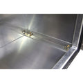 24X24X60 UNDERBODY SMOOTH ALUM BARN DOOR TOOLBOX DBL LATCH THANDLE
