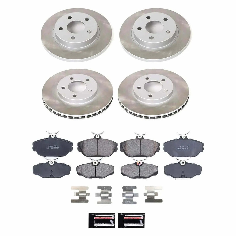 Power Stop 94-00 Ford Taurus Front and Rear Semi-Coated Rotor Kit