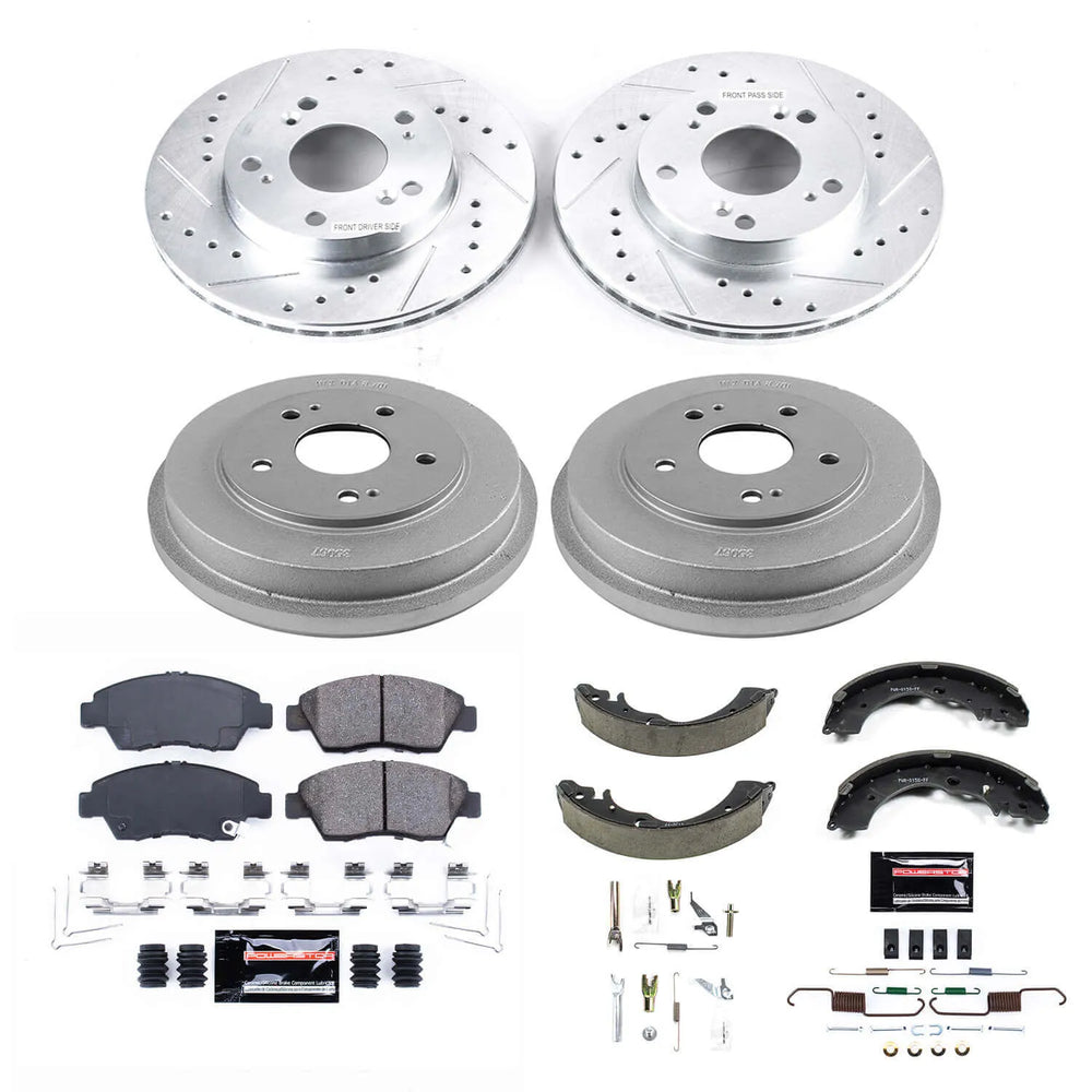 Power Stop 06-08 Honda Civic Front & Rear Z23 Evolution Sport Brake Kit