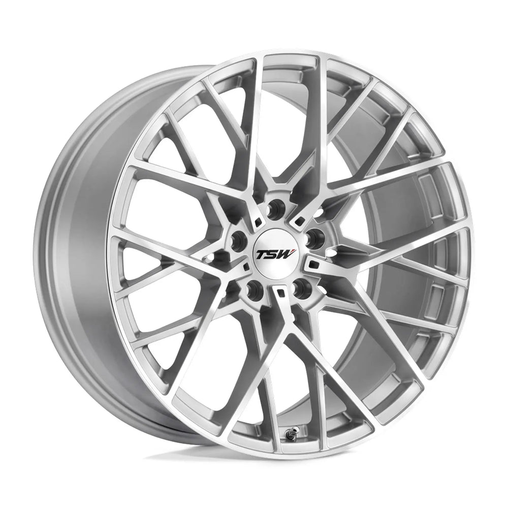 TSW Alloy Wheels silver auto part