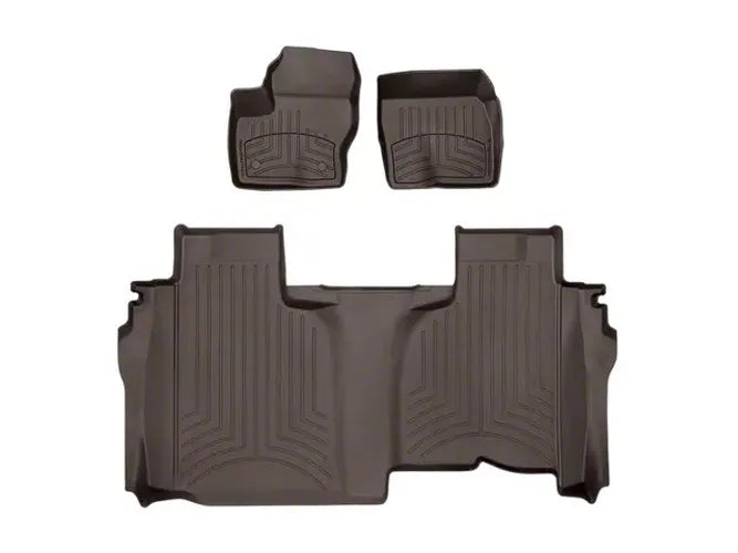 WeatherTech Cocoa Front Rear FloorLiner HP Fits -20-26 Chevrolet GMC 471436-1-6IM