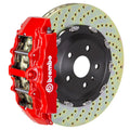 Brembo 19+ Model X (Excl Plaid) Fr GT BBK 6Pis Cast 380x34 2pc Rotor Slotted Type1-Red