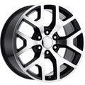 REV WHEELS REPLICA 586 SERIES 20X9 6x139.7/6x5.5 +27MM OS MACH/FACE GLOSS BLACK