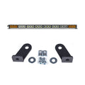 Cali Raised Dual Function Amber/White Led Light Bar Prinsu Mounting Bracket Kit - Wire Harness/Small