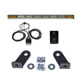 Cali Raised Dual Function Amber/White Led Light Bar Prinsu Mounting Bracket Kit - Wire Harness/Small