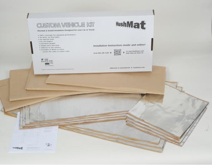 FLAT TOP DAY CAB AND FLOOR INSULATION KIT POLYMER BLACK BACKING SILVER