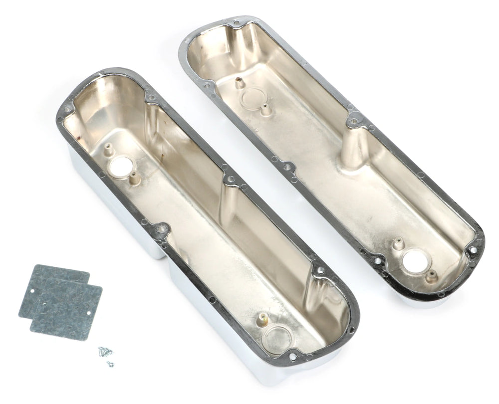 TALL VALVE COVERS; SB FORD; PLAIN T