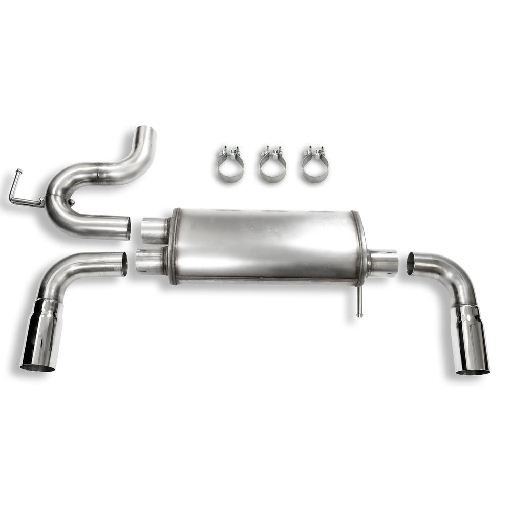 21C BRONCO 4WD 2.5IN AXLE BACK EXHAUST 304SS 3IN TIPS