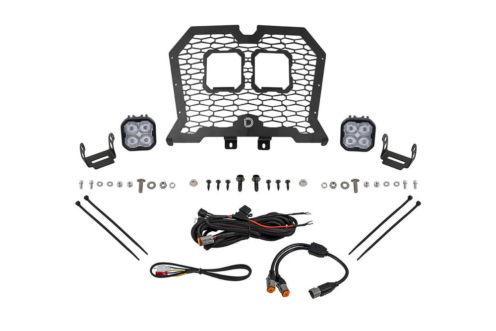 Stage Series LED Grille Kit for 2019-2024 Polaris RZR XP Pro Yellow Combo