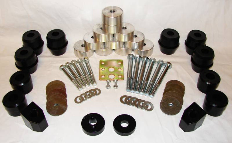 ~(11 lbs. 8X8X6)~ 87-95 Jeep YJ Wrangler (auto trans) 1inch Body Lift System
