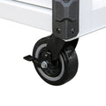 ALUMINUM PRO MECHANICS CART W/ BLUE ALUMINUM DRAWER PULLSWHITE