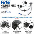 Rugged Radios Can-Am Comm/Mav Comp. Comm Kit w/ BT 2-Way - Glove Box Mount STX Stereo / G1 GMRS