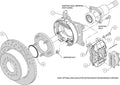 Wilwood Forged Dynalite P/S P-B Kit Drill-Zinc Red Chevy 12 Bolt w/ C-Clips