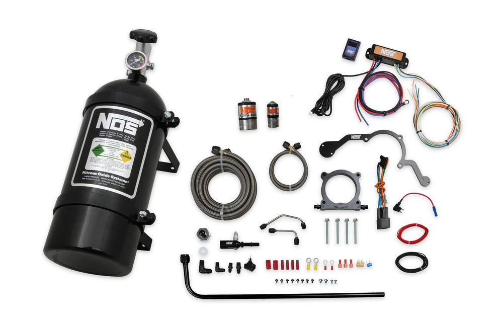 Plate Wet Nitrous System Ford 2018-2021 Ford Mustang W/ 5.0L Coyote V8 Engine Includes 10 Lb Black Bottle And 80MM Plate NOS