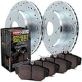 STREET AXLE PACK, DRILLED, FRONT BR