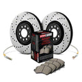 Sport Axle Pack; Drilled; Front w/BL