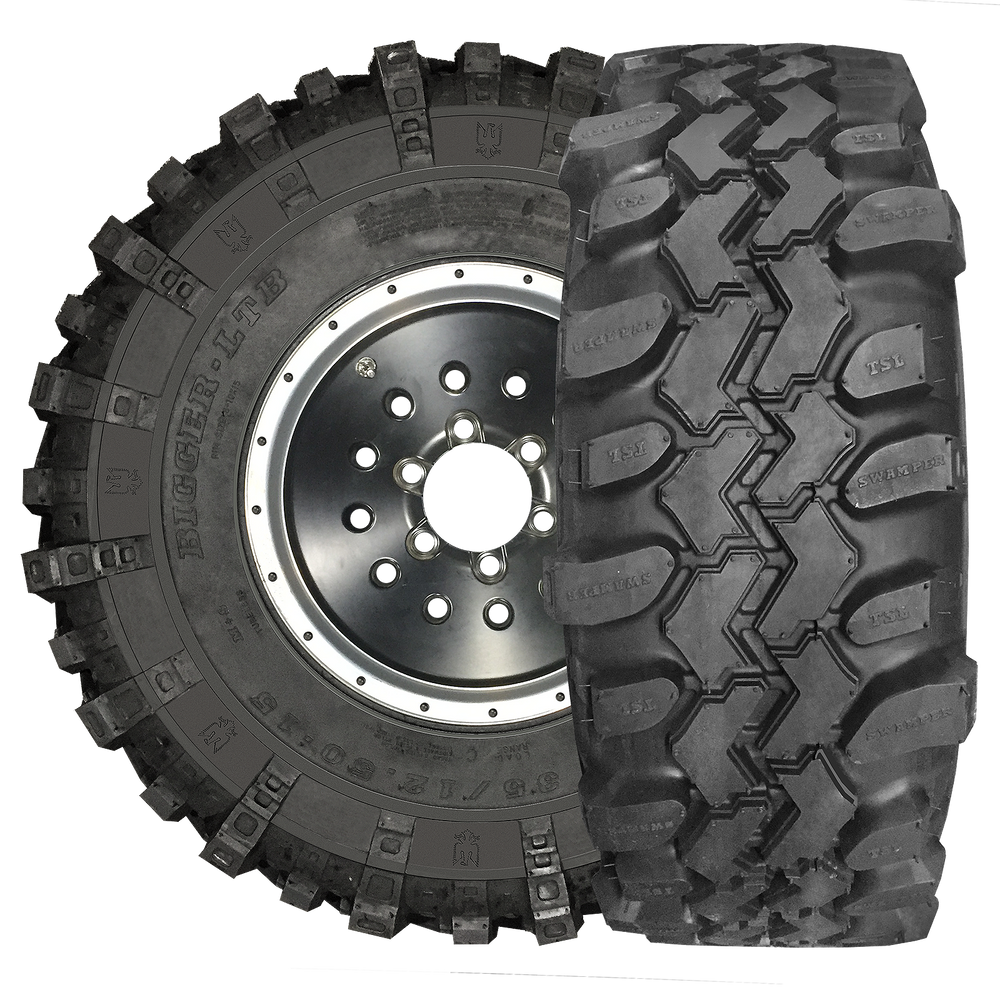 19.5/4417LT 6 PLY BLACK SIDEWALL SUPER SWAMPER TSL/BOGGERNYLONTUBELESSBIAS
