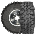 19.5/4417LT 6 PLY BLACK SIDEWALL SUPER SWAMPER TSL/BOGGERNYLONTUBELESSBIAS