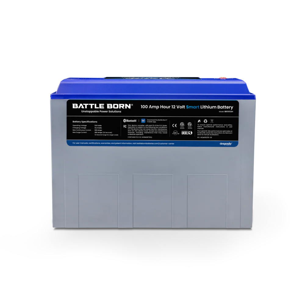 100AH 12V SMART LIFEPO4 DEEP CYCLE HEATED BATTERY