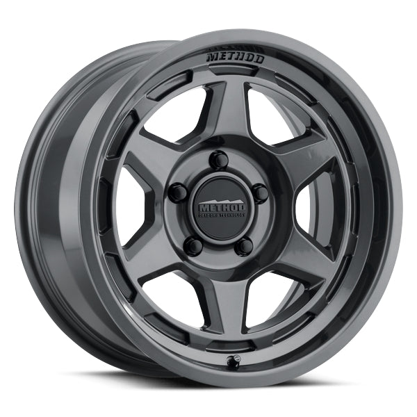 Method MR708 Bead Grip 17x9 / -38mm Offset / 5x4.5 / 83mm CB - Gloss Titanium