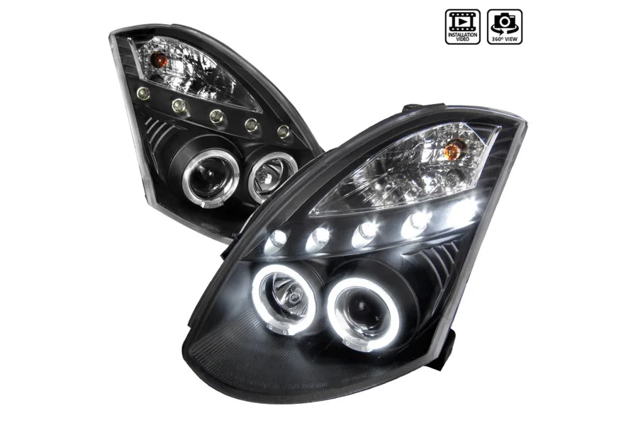 BLACK HOUSING PROJECTOR HEADLIGHT O