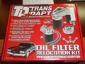 CAST ALUMINUM OIL FILTER RELOCATION KIT; 90 DEGREE BYPASS195964 PONTIAC ENGINES