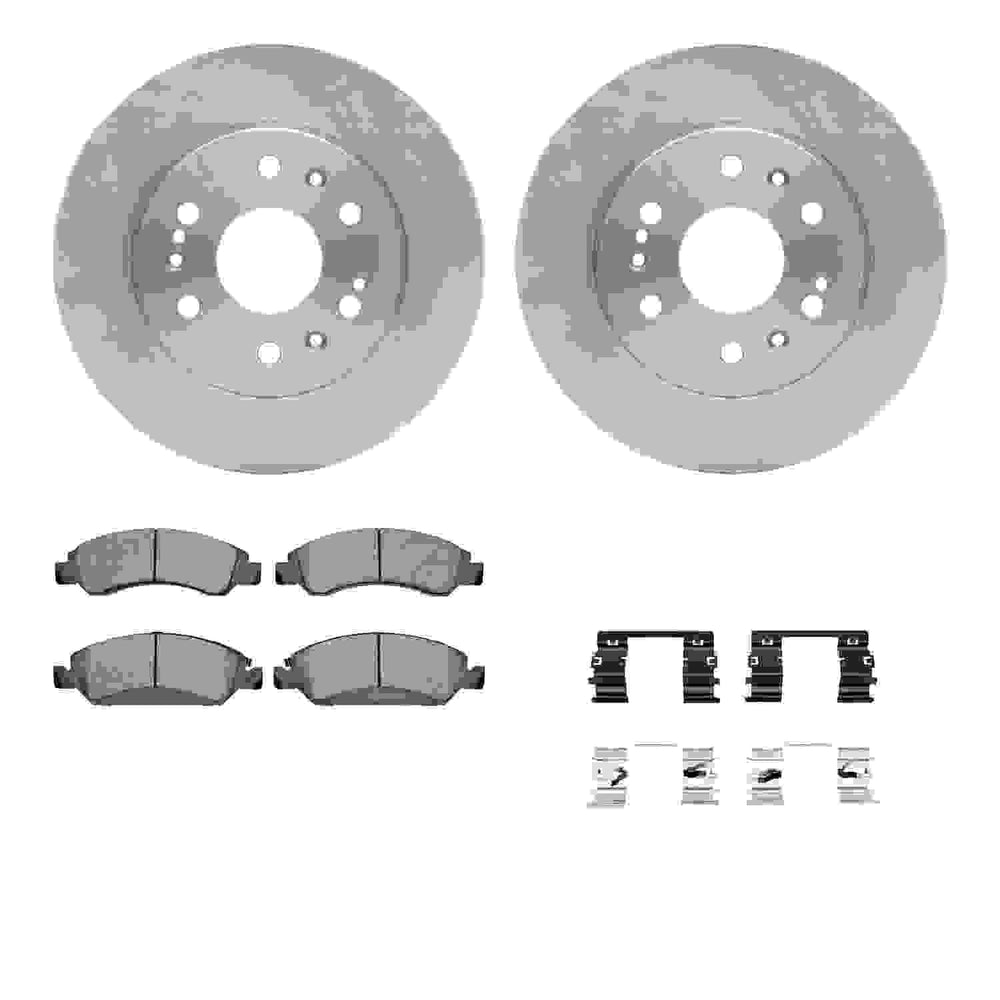 DFC 05-20 Cadillac Escalade Front Rotors with Heavy Duty Brake Pads w/Hardware