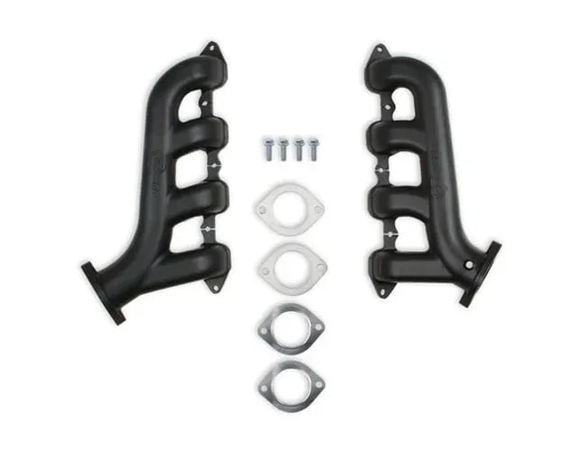 Lt Swap Exhaust Manifolds Black Ceramic Finish Multi-Fit GM Lt Exhaust Manifolds 2.50 Inch Outlet Hooker BlackHeart