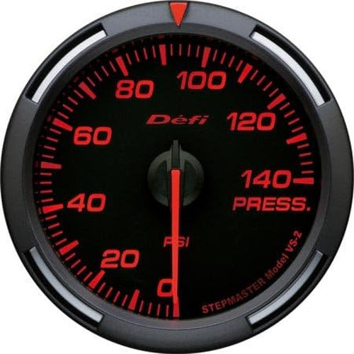 Defi Red Racer Pressure Gauge Imperial 60mm 140 PSI Universal