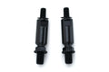 Kuryakyn Raised Mirror Mnt Adapters Gloss Black