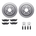 R1 Concepts Brake Rotor- Carbon Coated with Ceramic Pads Hdw Fits Chrysler Aspen