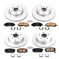 Power Stop 06-12 Mitsubishi Eclipse Front & Rear Z17 Evolution Geomet Coated Brake Kit