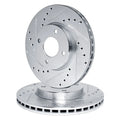 R1 Concepts Brake Rotor- D/S - Silver Fits Volkswagen Cabrio