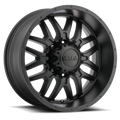 ULTRA 20X10 5X127 BP 25 O/S 4.52 BS GLOSS BLACK W/MILLED ACCENTS