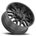 ULTRA 20X10 5X127 BP 25 O/S 4.52 BS GLOSS BLACK W/MILLED ACCENTS