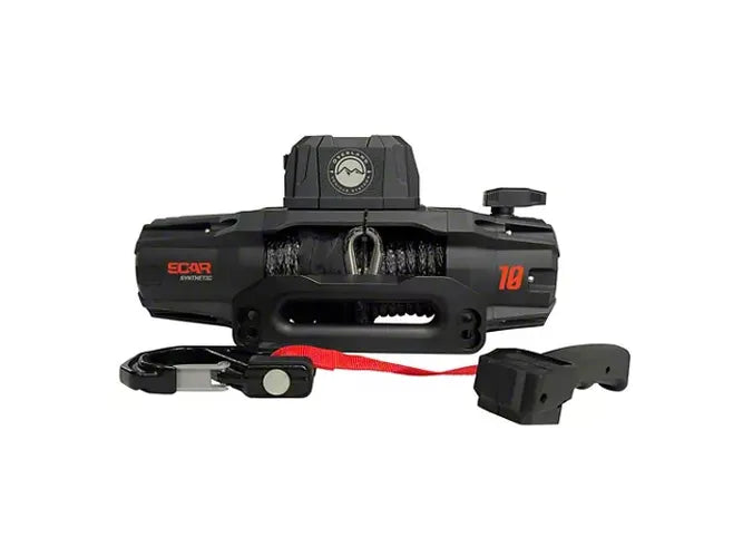 Overland Vehicle Systems SCAR 10P - 10 000 lb. Winch With Synthetic Rope Wireless Remote