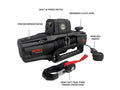 Overland Vehicle Systems SCAR 10P - 10 000 lb. Winch With Synthetic Rope Wireless Remote