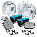 R1 E- Line Series Brake Rotor - D S - Silver w Ceramic Pads Hdw Fits Chrysler LeBaron